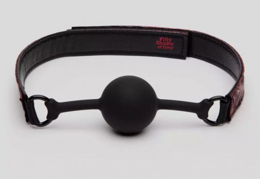 Кляп-шар на двусторонних ремешках Reversible Silicone Ball Gag - Fifty Shades of Grey - купить с доставкой в Нефтекамске