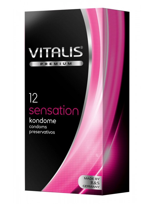 Презервативы VITALIS PREMIUM sensation с пупырышками и кольцами - 12 шт. - Vitalis - купить с доставкой в Нефтекамске