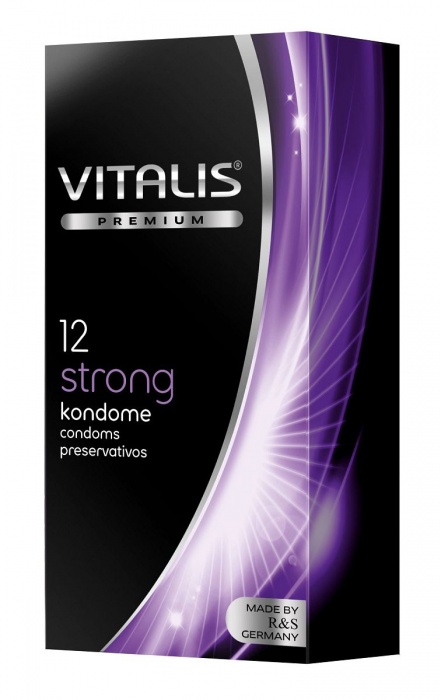 Презервативы с утолщённой стенкой VITALIS PREMIUM strong - 12 шт. - Vitalis - купить с доставкой в Нефтекамске