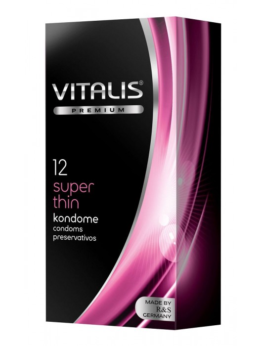 Ультратонкие презервативы VITALIS PREMIUM super thin - 12 шт. - Vitalis - купить с доставкой в Нефтекамске