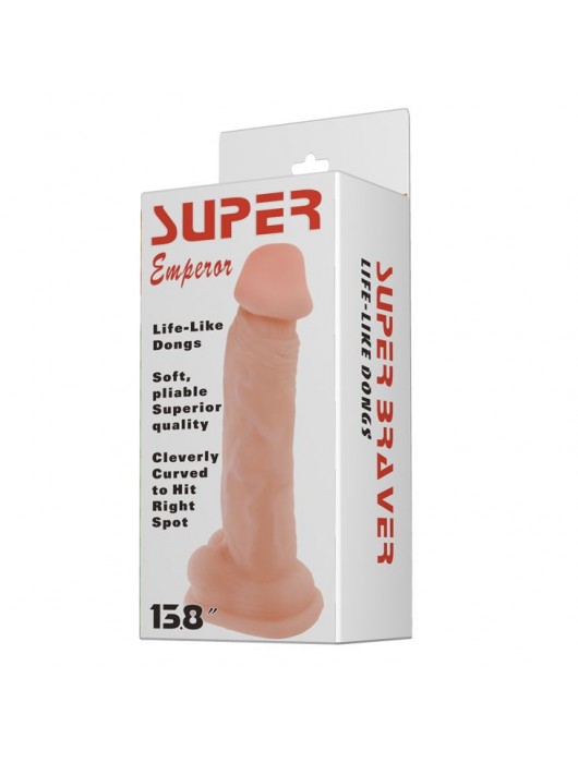 Фаллоимитатор-гигант Super Braver - 35 см. - Baile