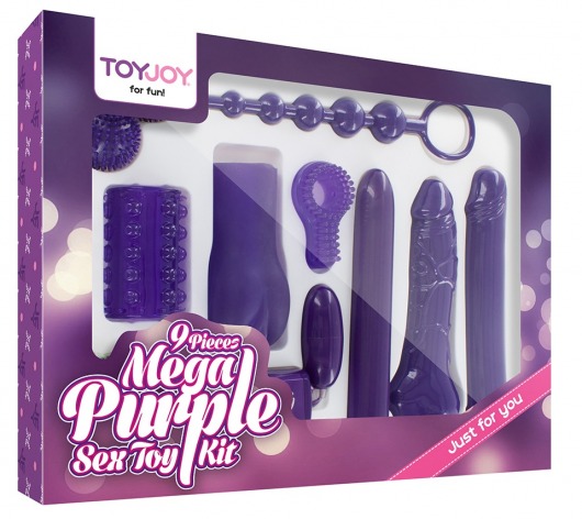 Эротический набор Toy Joy Mega Purple - Toy Joy - купить с доставкой в Нефтекамске