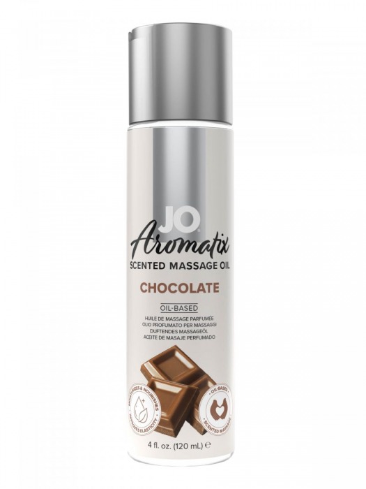 Массажное масло JO Aromatix Massage Oil Chocolate с ароматом шоколада - 120 мл. - System JO - купить с доставкой в Нефтекамске