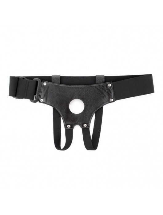 Универсальные черные трусики для страпона - БДСМ Арсенал - купить с доставкой в Нефтекамске