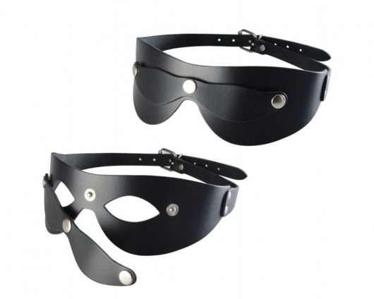 Черная кожаная маска  Новичок - Sitabella - купить с доставкой в Нефтекамске