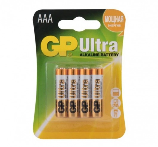 Батарейки алкалиновые GP Ultra Alkaline 24А AАA/LR03 - 4 шт. - Элементы питания - купить с доставкой в Нефтекамске