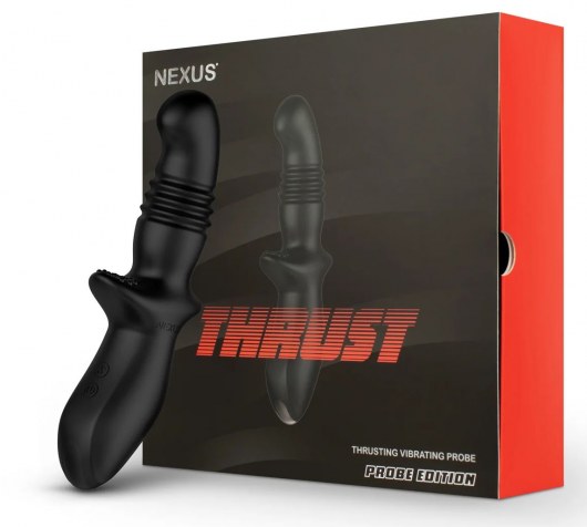 Черный вибромассажер простаты Nexus Thrust с возвратно-поступательными движениями - Nexus Range - в Нефтекамске купить с доставкой