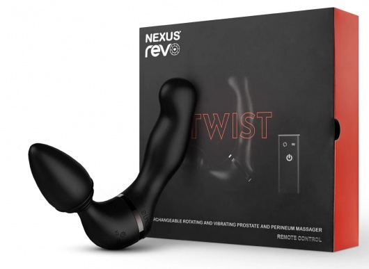 Черный гибридный вибромассажер Nexus Revo Twist - Nexus Range - в Нефтекамске купить с доставкой