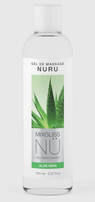 Массажный гель на водной основе Mixgliss NU Aloe Vera - 150 мл. - Mixgliss - купить с доставкой в Нефтекамске