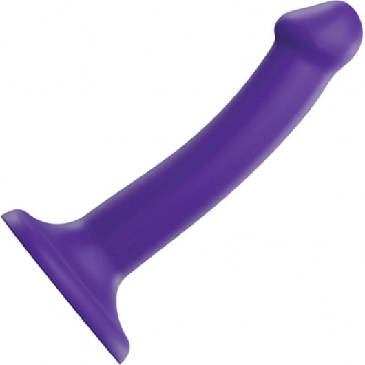 Фиолетовый фаллоимитатор-насадка Strap-On-Me Dildo Dual Density size S - 17 см. - Strap-on-me - купить с доставкой в Нефтекамске