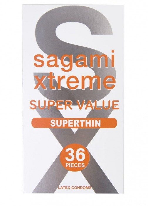 Ультратонкие презервативы Sagami Xtreme Superthin - 36 шт. - Sagami - купить с доставкой в Нефтекамске