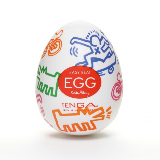 Мастурбатор-яйцо Keith Haring EGG STREET - Tenga - в Нефтекамске купить с доставкой