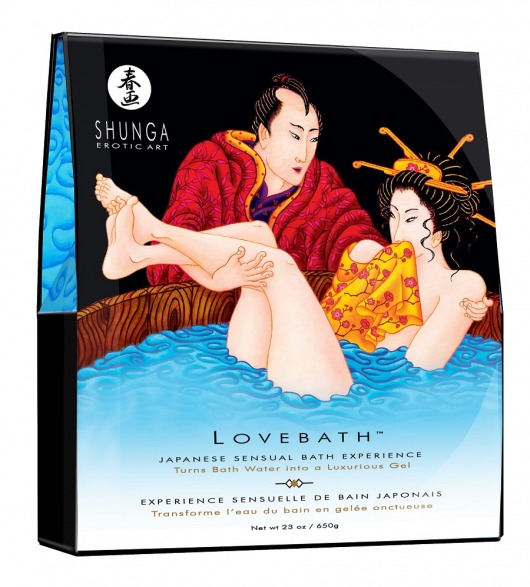 Соль для ванны Lovebath Ocean temptation, превращающая воду в гель - 650 гр. - Shunga - купить с доставкой в Нефтекамске