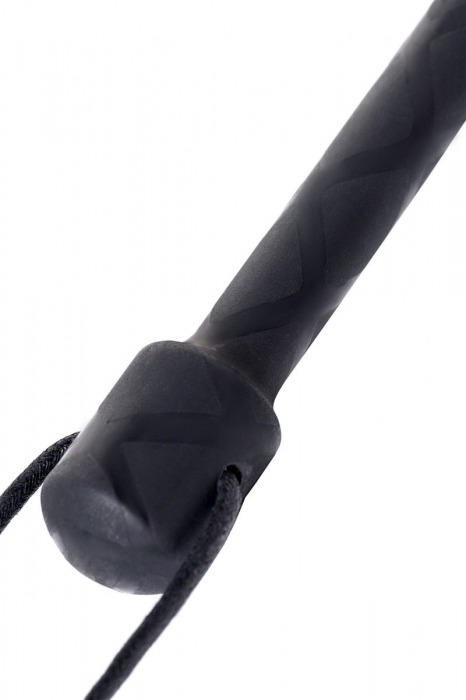 Чёрный стек с совой на кожаном наконечнике - 24 см. - ToyFa - купить с доставкой в Нефтекамске