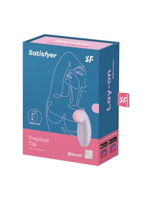 Сиреневый клиторальный стимулятор Tropical Tip - Satisfyer