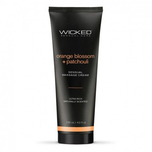 Массажный легкий крем WICKED Orange Blossom plus Patchouli - 120 мл. - Wicked - купить с доставкой в Нефтекамске