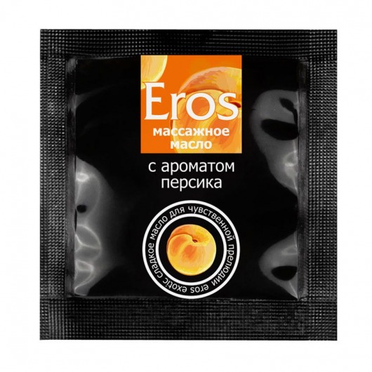 Саше массажного масла Eros exotic с ароматом персика - 4 гр. - Биоритм - купить с доставкой в Нефтекамске