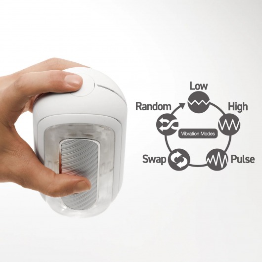 Белый мастурбатор Tenga Flip Zero Gravity с вибрацией - Tenga - в Нефтекамске купить с доставкой