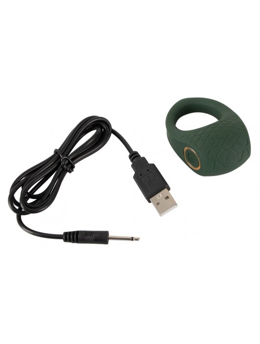 Зеленое эрекционное виброкольцо Luxurious Vibro Cock Ring - Orion - в Нефтекамске купить с доставкой