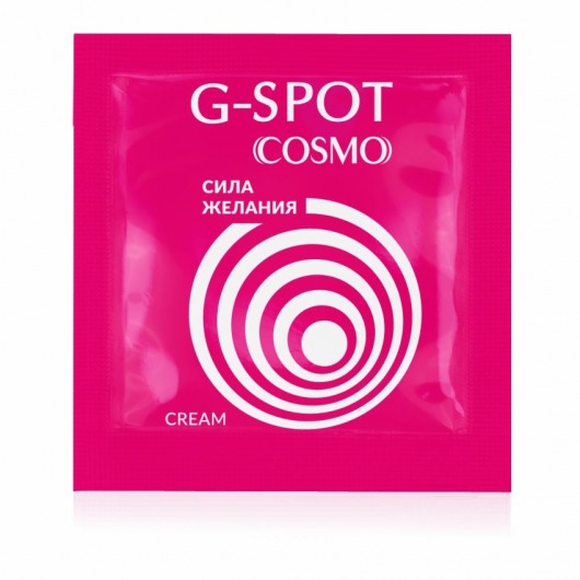 Стимулирующий интимный крем для женщин Cosmo G-spot - 2 гр. - Биоритм - купить с доставкой в Нефтекамске