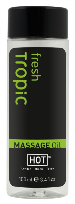 Массажное масло для тела Tropic Fresh - 100 мл. - HOT - купить с доставкой в Нефтекамске