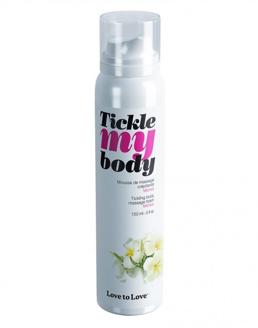 Массажная хрустящая пенка Tickle My Body Monoi с ароматом моной - 150 мл. - Love to Love - купить с доставкой в Нефтекамске