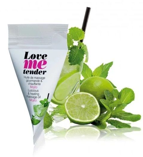 Съедобное согревающее массажное масло Love Me Tender Mojito с ароматом мохито - 10 мл. - Love to Love - купить с доставкой в Нефтекамске