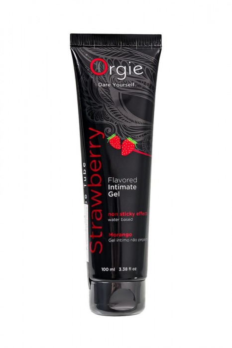 Интимный гель на водной основе Lube Tube Strawberry с клубничным вкусом - 100 мл. - ORGIE - купить с доставкой в Нефтекамске