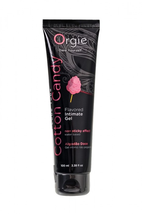Интимный гель на водной осное Lube Tube Cotton Candy со вкусом сахарной ваты - 100 мл. - ORGIE - купить с доставкой в Нефтекамске