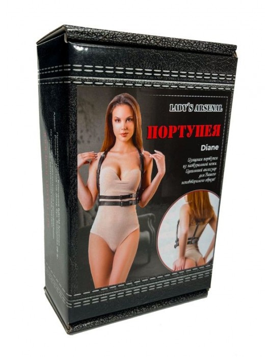 Изящная портупея из натуральной кожи Diane - БДСМ Арсенал - купить с доставкой в Нефтекамске