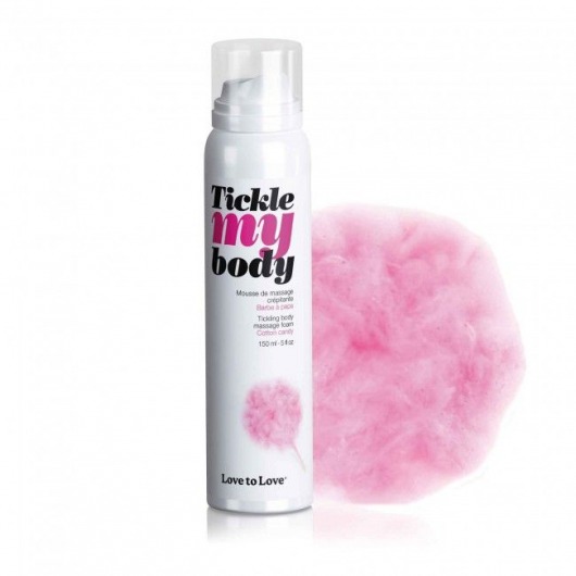 Массажная хрустящая пенка Tickle My Body Cotton Candy с ароматом сладкой ваты - 150 мл. - Love to Love - купить с доставкой в Нефтекамске