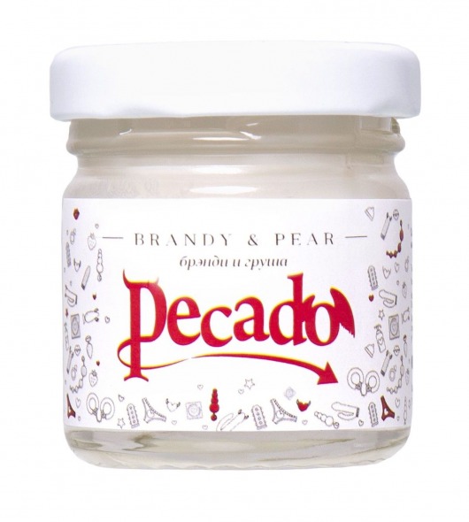 Массажная свеча Brandy   Pear - 35 мл. - Pecado - купить с доставкой в Нефтекамске