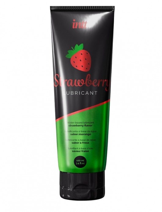 Смазка на водной основе с ароматом клубники Strawberry Lubricant - 100 мл. - INTT - купить с доставкой в Нефтекамске