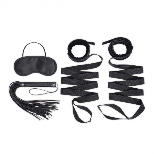 Эротический набор 4PC Bondage Bed Strap   Flogger Kit - Lux Fetish - купить с доставкой в Нефтекамске