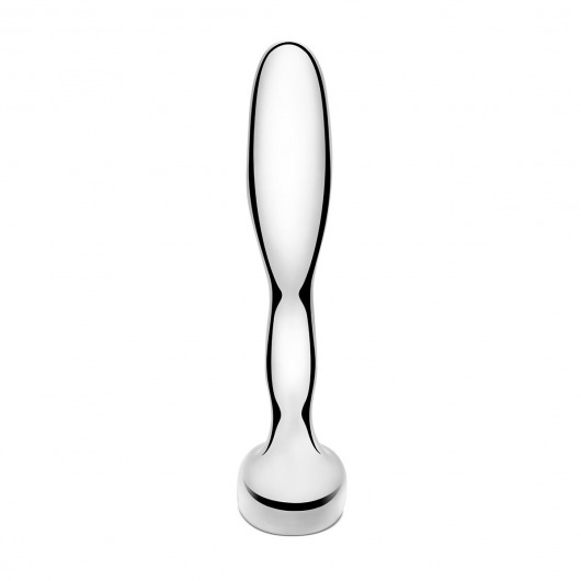 Стальной стимулятор простаты Stainless Steel Prostate Plug - 11,5 см. - b-Vibe - в Нефтекамске купить с доставкой