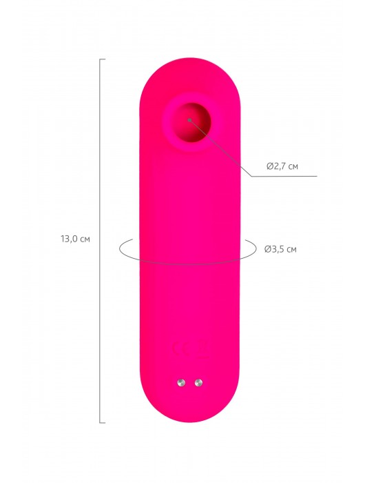Ярко-розовый вакуум-волновой стимулятор Molette - ToyFa