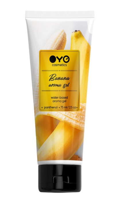 Лубрикант на водной основе OYO Aroma Gel Banana с ароматом банана - 75 мл. - OYO - купить с доставкой в Нефтекамске