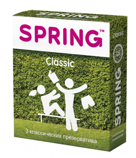 Классические презервативы SPRING CLASSIC - 3 шт. - SPRING - купить с доставкой в Нефтекамске