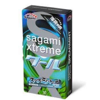 Презервативы Sagami Xtreme Mint с ароматом мяты - 10 шт. - Sagami - купить с доставкой в Нефтекамске