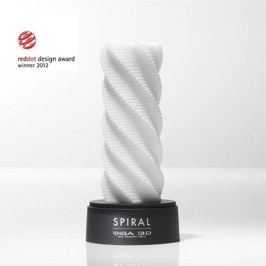 Белый 3D мастурбатор SPIRAL - Tenga - в Нефтекамске купить с доставкой