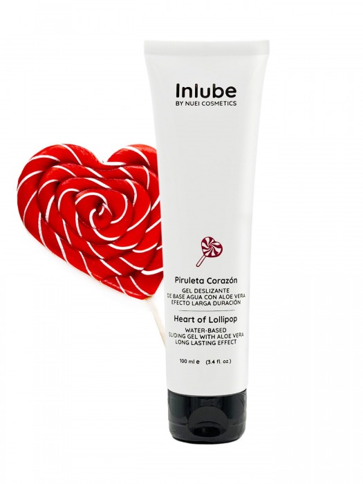 Смазка на водной основе Nuei Inlube Lollipop с алоэ вера и ароматом леденцов - 100 мл. - Nuei cosmetics - купить с доставкой в Нефтекамске