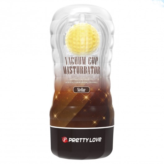 Прозрачный текстурированный мастурбатор Vacuum Cup Masturbator Stellar - Baile - в Нефтекамске купить с доставкой