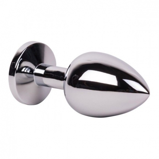 Большой стальной плаг с розовым кристаллом Pink Bubble Gum - 9,5 см. - Erotic Fantasy - купить с доставкой в Нефтекамске