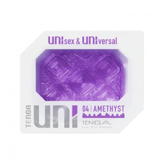 Фиолетовый мастурбатор-стимулятор Tenga Uni Amethyst - Tenga - в Нефтекамске купить с доставкой