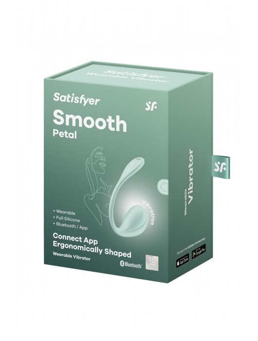 Мятное виброяйцо Smooth Petal - Satisfyer