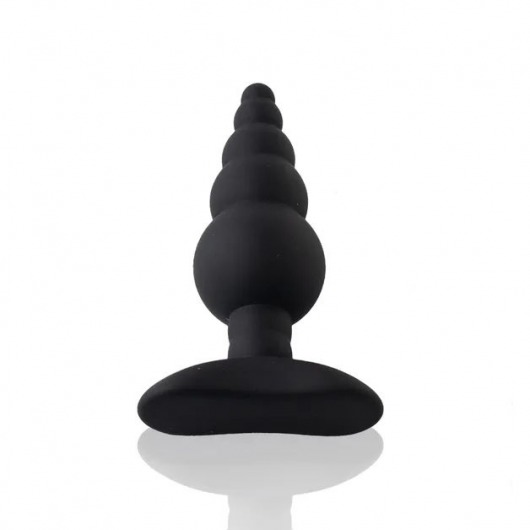 Черная анальная пробка Unicorn Playful - 10 см. - HOT planet