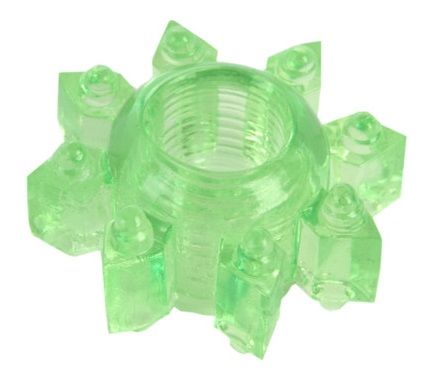 Зеленое эрекционное кольцо-звезда - Toyfa Basic - в Нефтекамске купить с доставкой