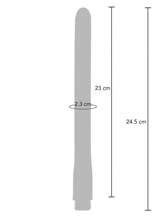 Синяя анальная насадка для душа Buttocks The Streamer Anal Douche - 24,5 см. - Toy Joy - купить с доставкой в Нефтекамске