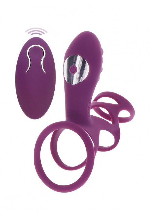 Фиолетовая эрекционная вибронасадка Halo Halo C-Ring Sleeve - Toy Joy - в Нефтекамске купить с доставкой