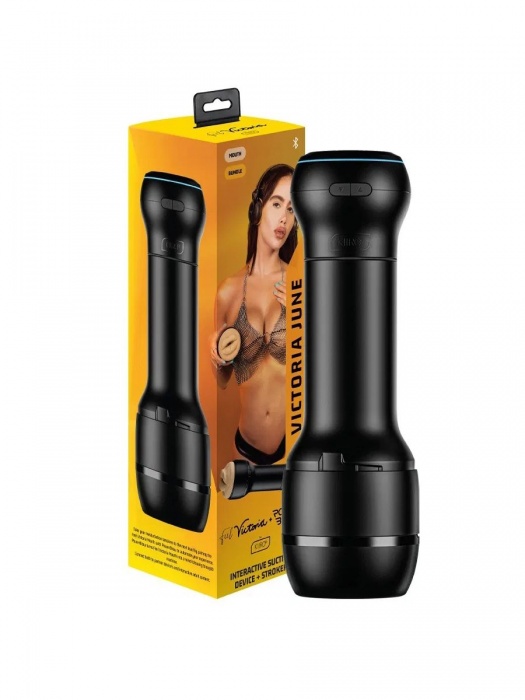 Мастурбатор-ротик с интерактивной насадкой PowerBlow   FeelVictoria Mouth - Kiiroo - в Нефтекамске купить с доставкой